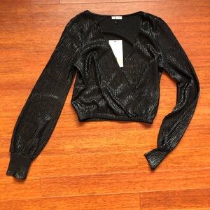 ZARA Long sleeve Crop top